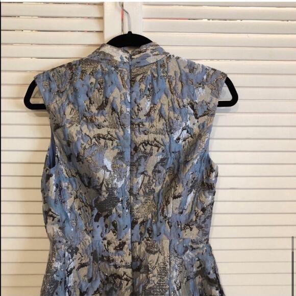 Aidan Mattox Blue and Silver Dress - Picture 9 of 13